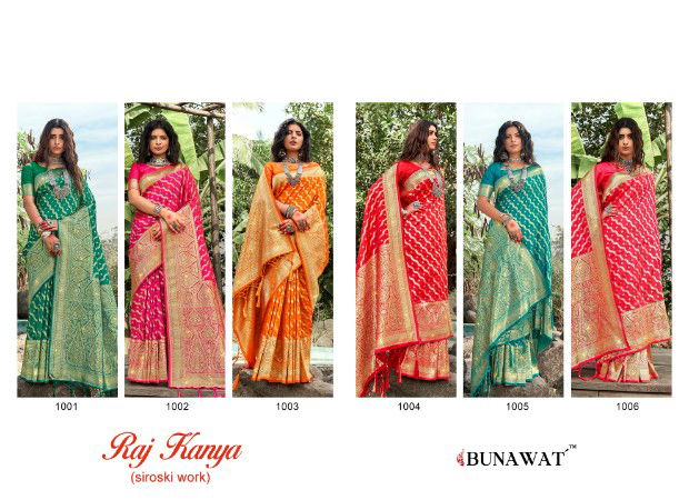 Bunawat Raj Kanya Festive Wear Wholesale Banarasi Silk Sarees